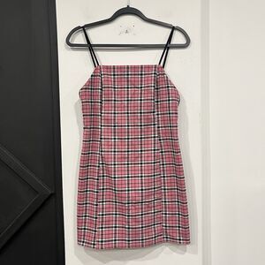Urban Outfitters Pink Plaid Dress Y2K Size Medium
